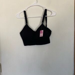I love so black bra nwt padded nursing bra